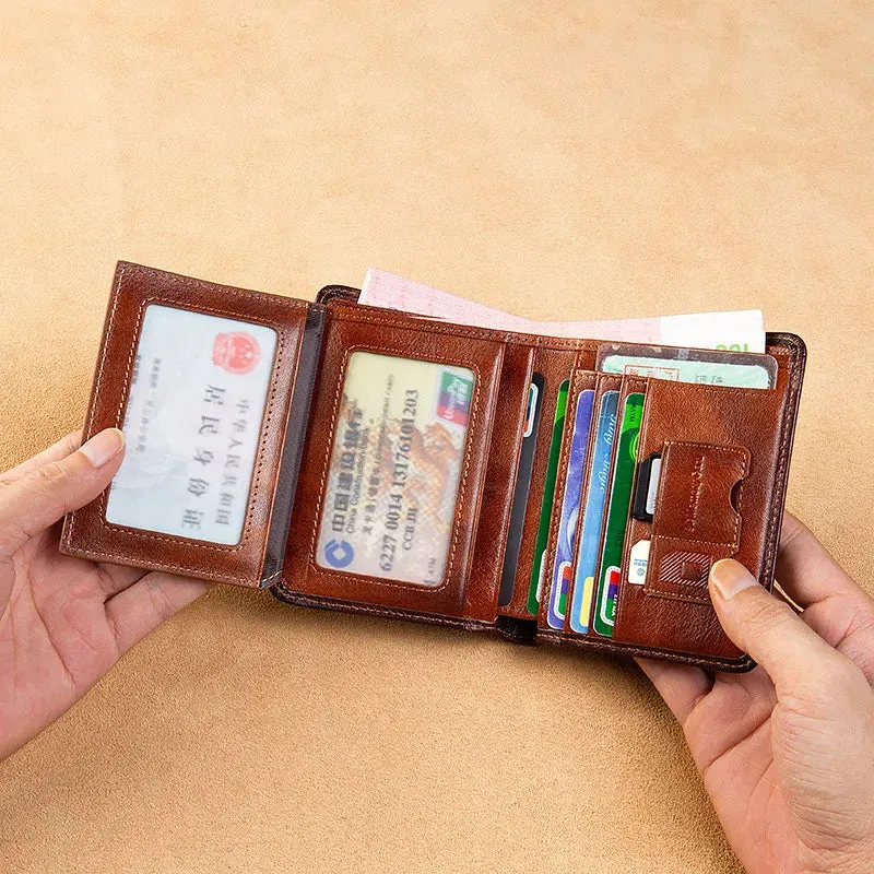 32nd Degree Scottish Rite Wallet - Genuine Leather Wings Up