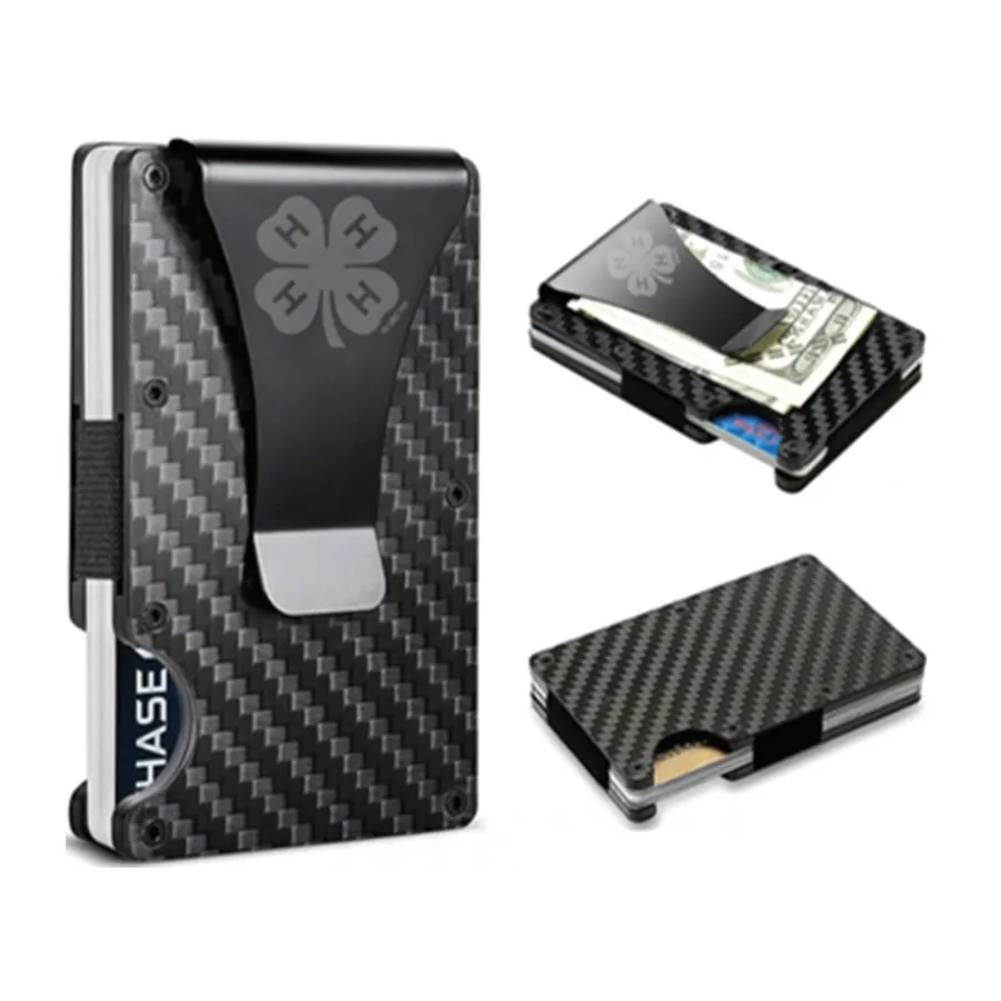 4-H Clover Engraved RFID Blocking Wallet