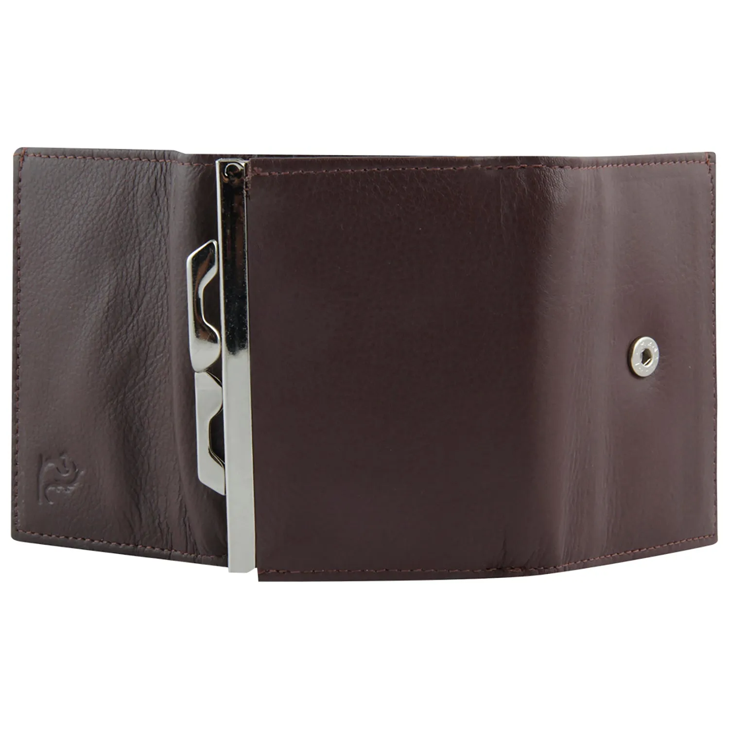 7010 Women Tan Leather Wallet I Genuine Leather Ladies Purse Visiting Card Holder - Wallet for Women I Trifold Clutch