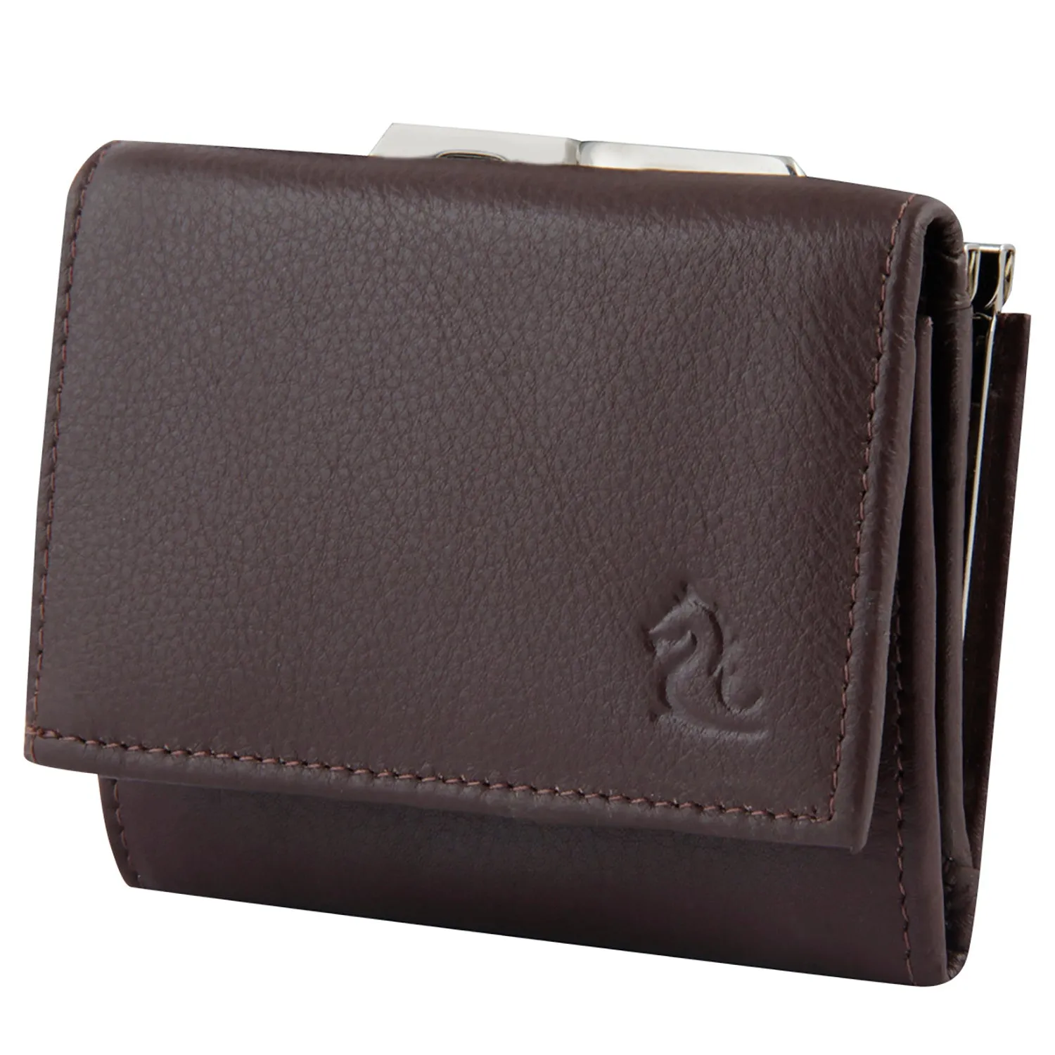 7010 Women Tan Leather Wallet I Genuine Leather Ladies Purse Visiting Card Holder - Wallet for Women I Trifold Clutch