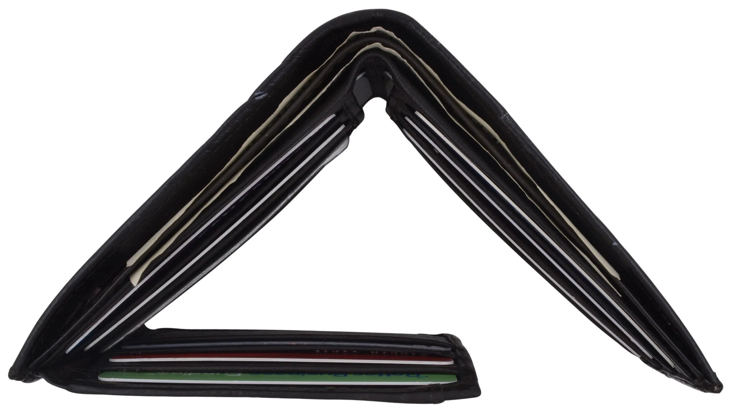 AFONiE Men Trifold Leather Wallet