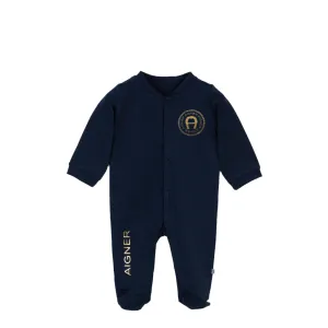 Aigner Kids New Born Boy's Set of Sleepsuit & Hat