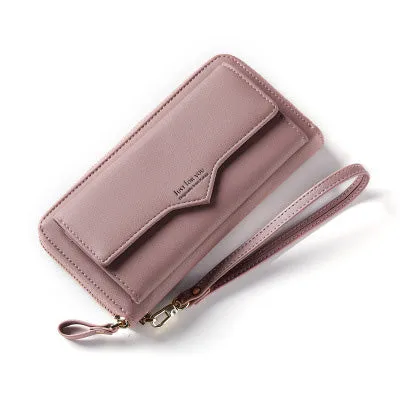 Anreisha Fashion Long Woman Purse New Designer Female Wallet Clutch PU Leather Ladies Purses Card Holder Women Phone Bags P2