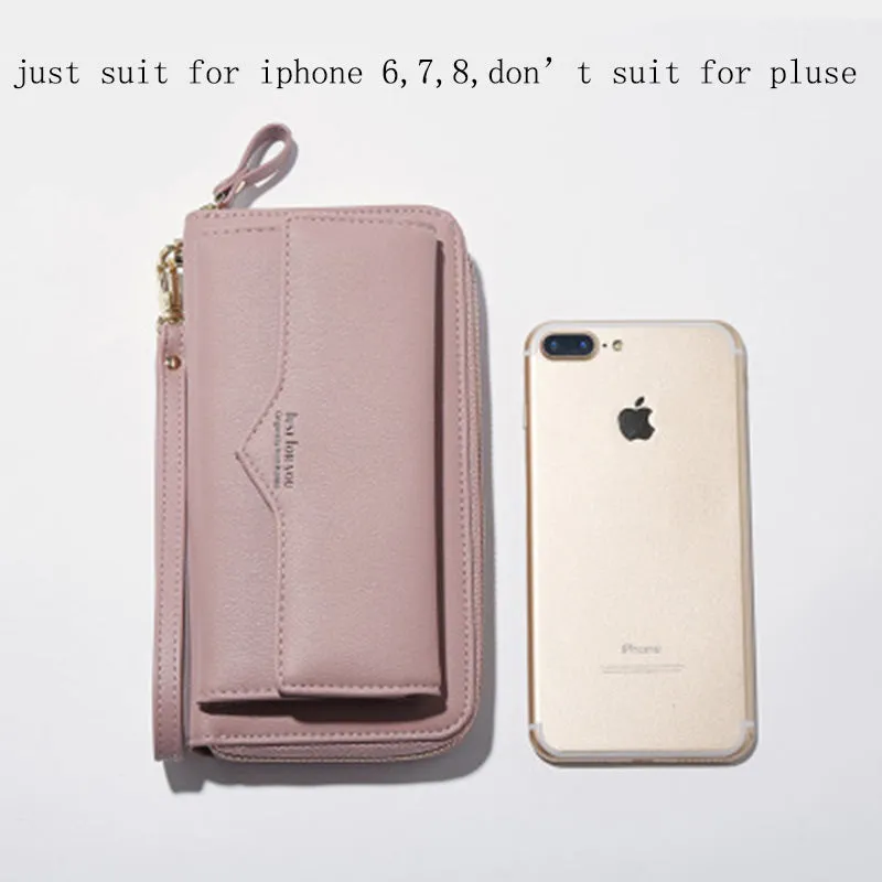 Anreisha Fashion Long Woman Purse New Designer Female Wallet Clutch PU Leather Ladies Purses Card Holder Women Phone Bags P2