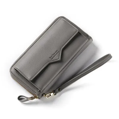 Anreisha Fashion Long Woman Purse New Designer Female Wallet Clutch PU Leather Ladies Purses Card Holder Women Phone Bags P2