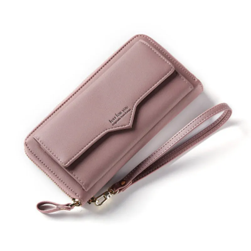 Anreisha Fashion Long Woman Purse New Designer Female Wallet Clutch PU Leather Ladies Purses Card Holder Women Phone Bags P2