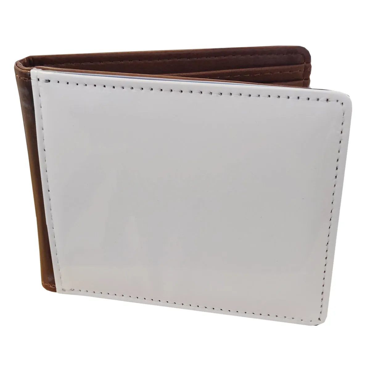 Bags & Wallets - Deluxe PU Wallet - 10.8cm x 9.5cm - BROWN