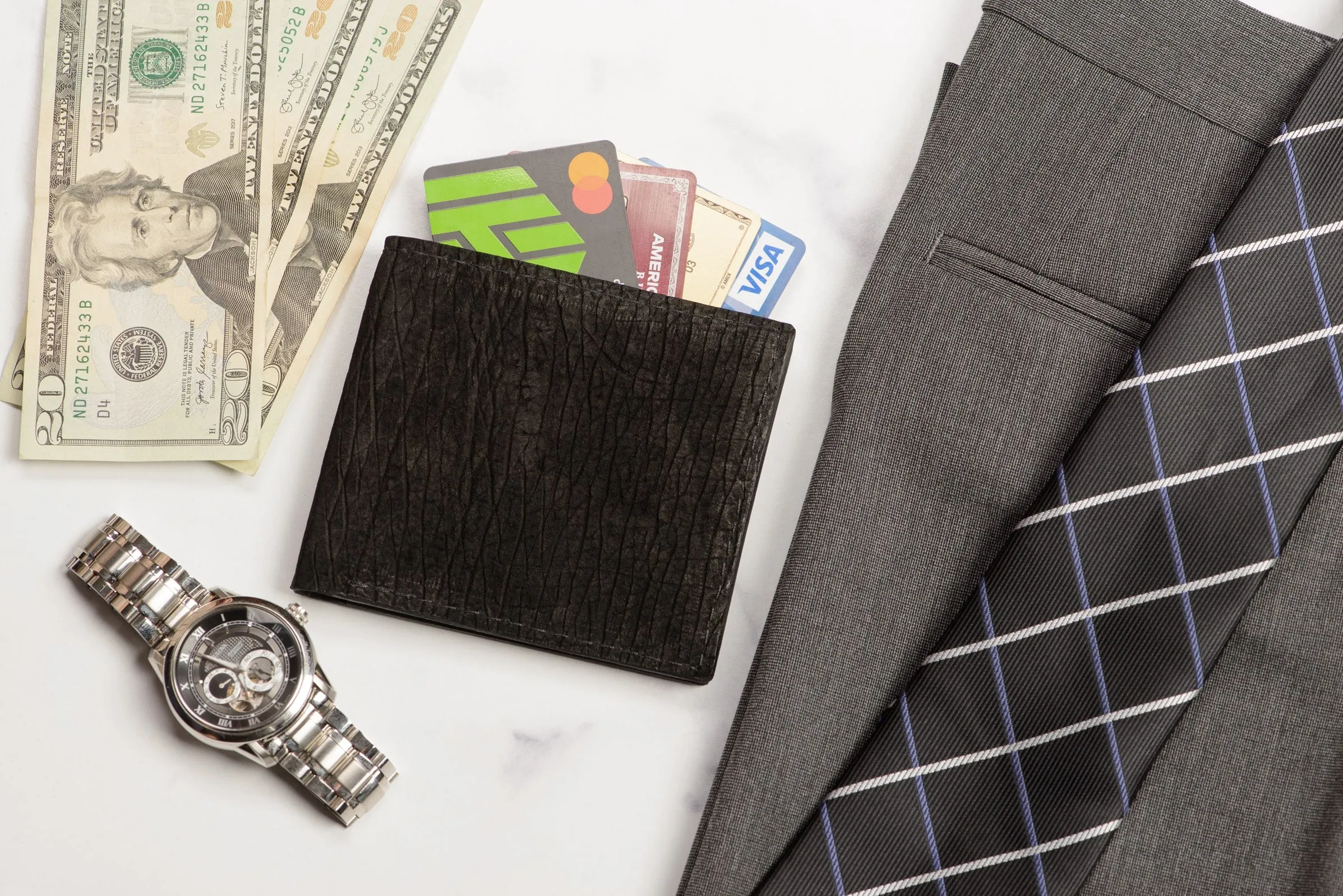 Black Hippopotamus Bifold Wallet