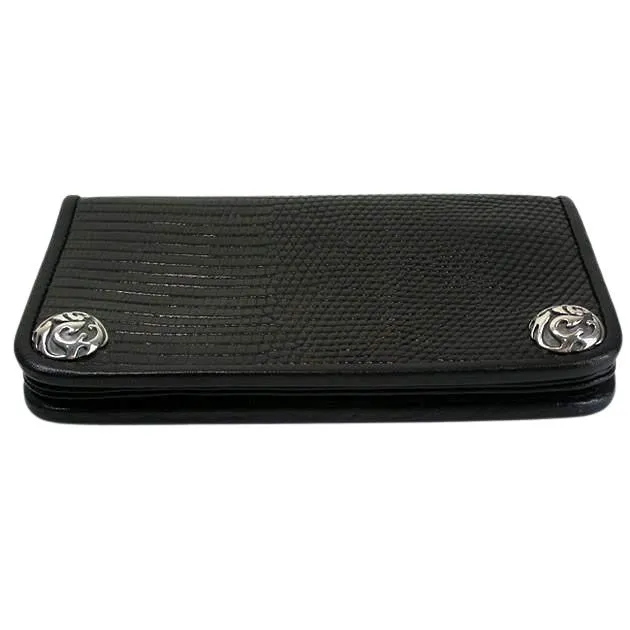 Black Lizard Skin Wallets