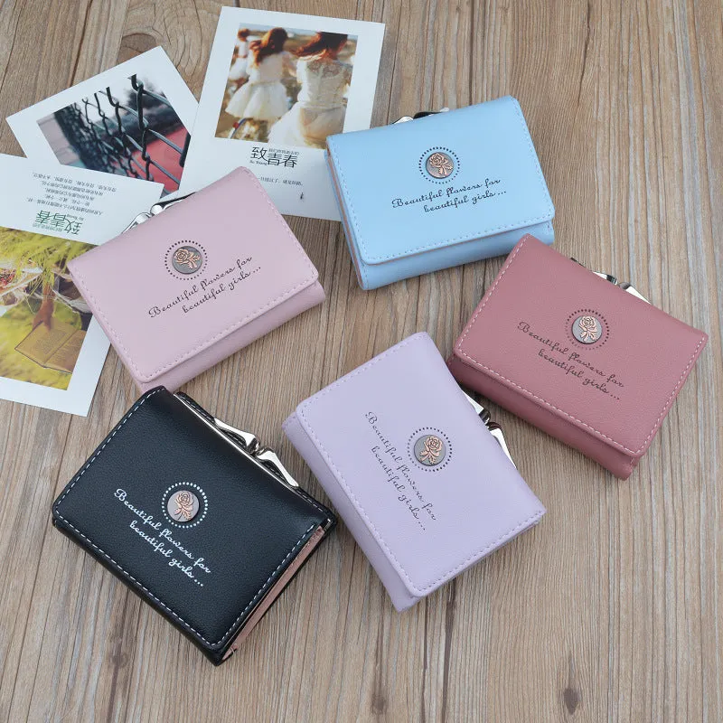 Brand Designer Small Wallets Women Leather Phone Wallets Female Short Zipper Coin Purses Money Credit Card Holders Clutch Bags