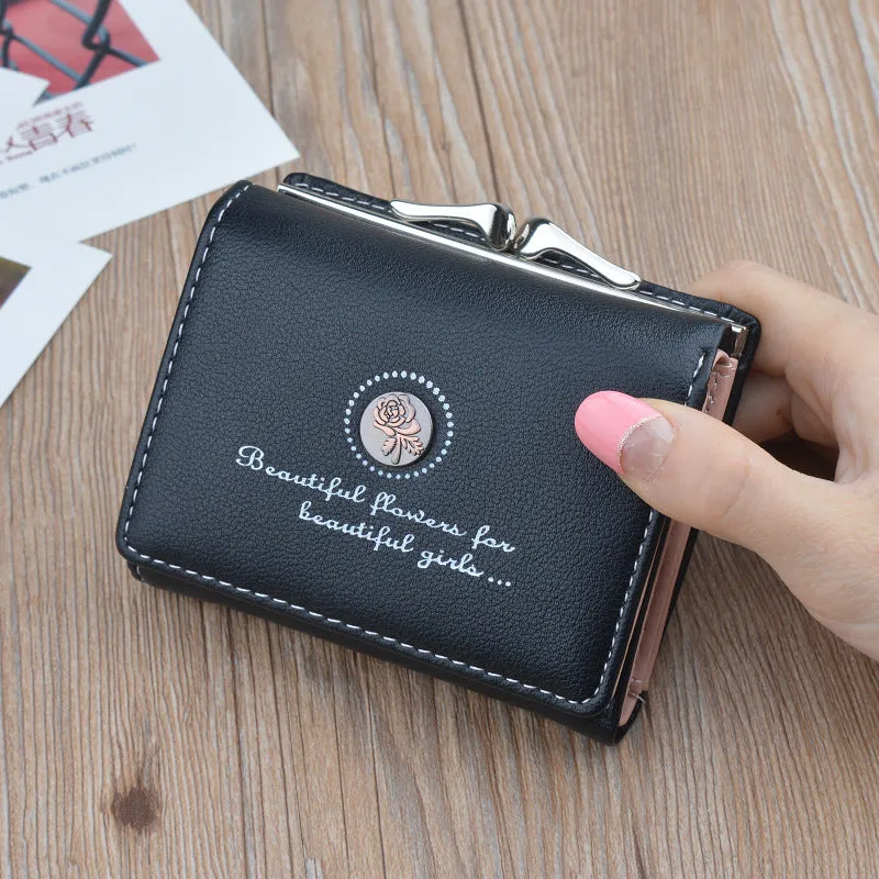 Brand Designer Small Wallets Women Leather Phone Wallets Female Short Zipper Coin Purses Money Credit Card Holders Clutch Bags