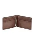 Brown Money Clip - Vachetta Leather - Personalized