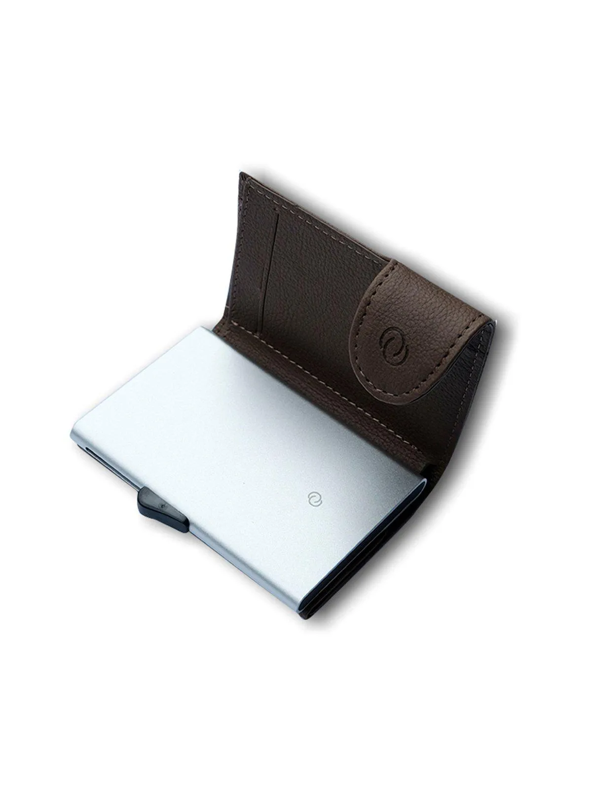 C-Secure PU Leather RFID Wallet Khaki Brown