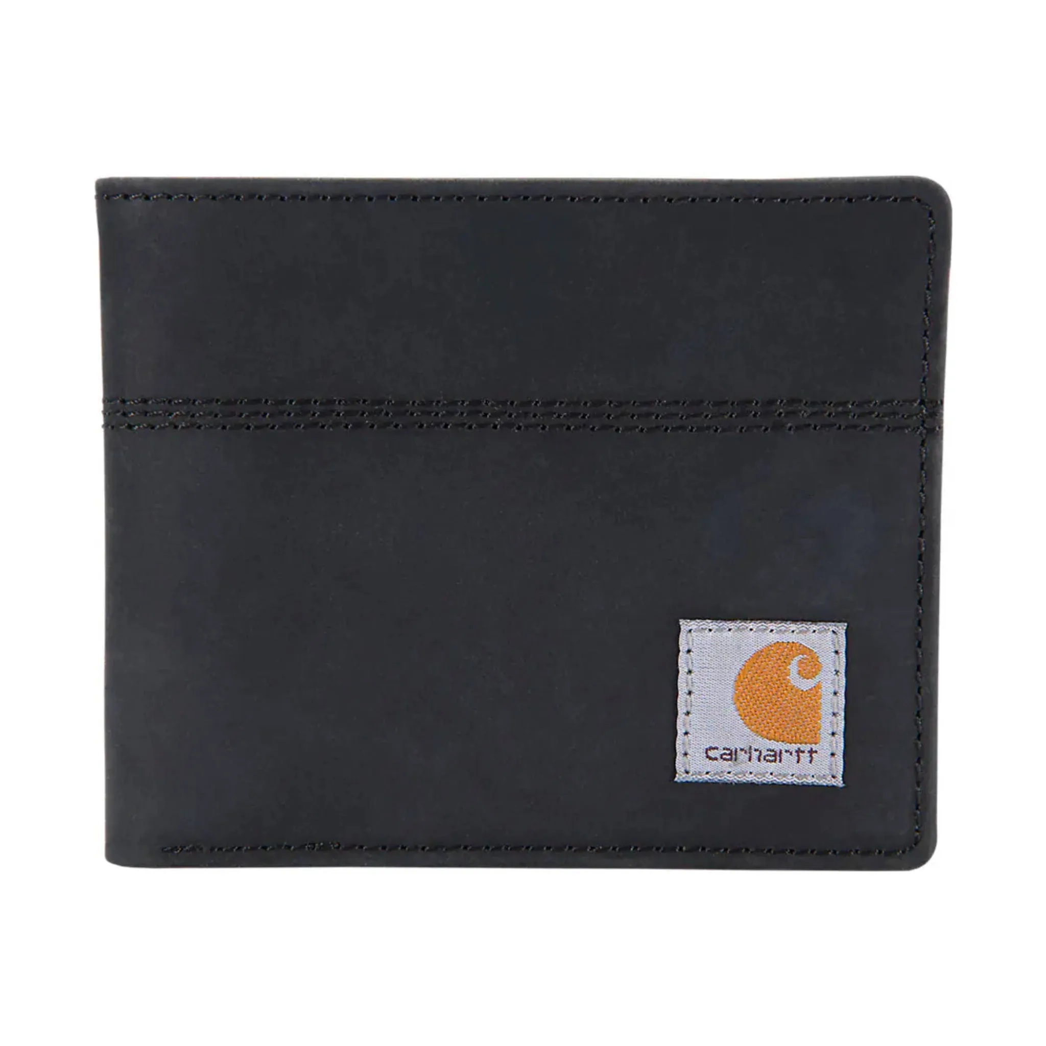Carhartt Saddle Leather Bifold Legacy Passcase Wallet - Black