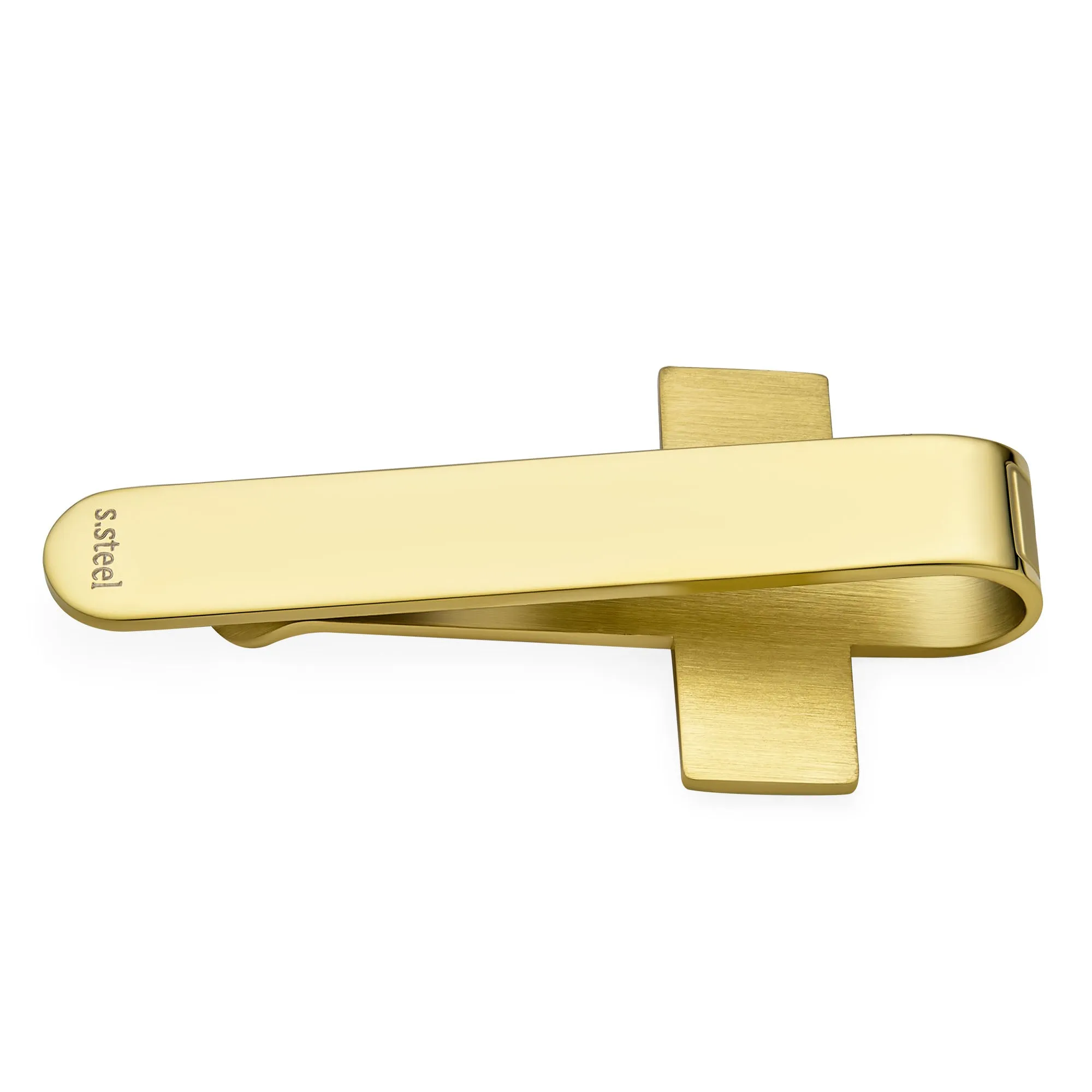 Christian Fleur de Lis Cross Money Clip Credit Card Holder for Men Silver Gold Tone