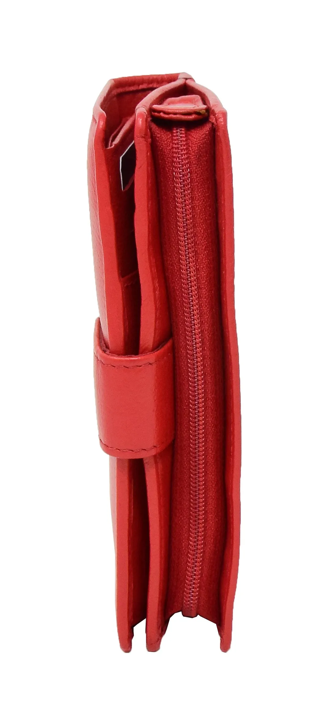 DR420 Women's Booklet Style Leather Purse Red