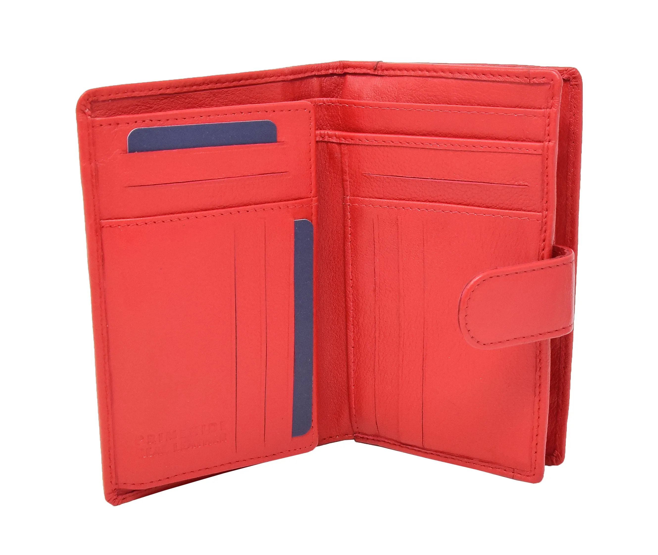 DR420 Women's Booklet Style Leather Purse Red