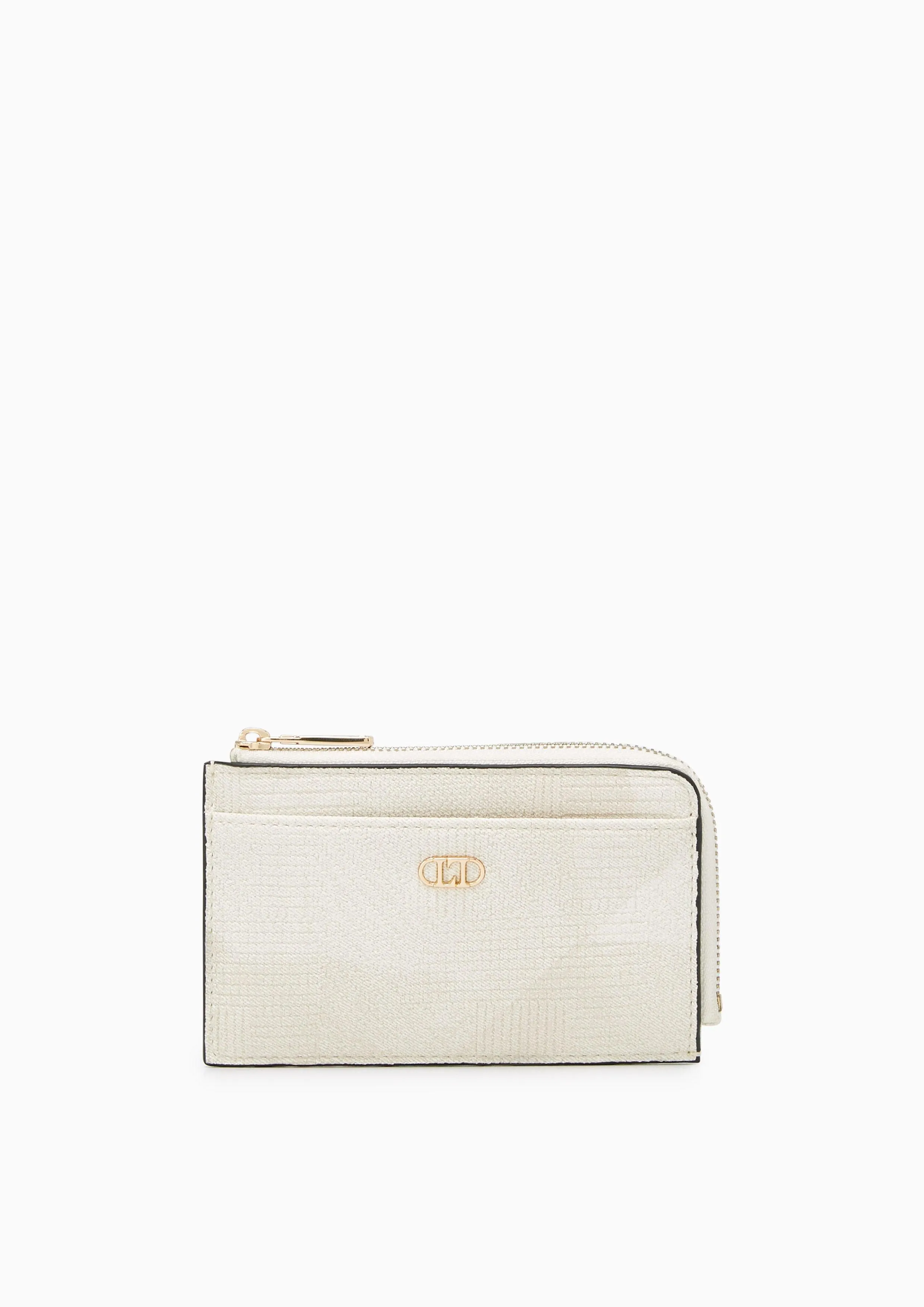 Dustin Denim Zip Pouch Off-White