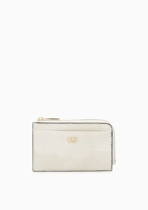 Dustin Denim Zip Pouch Off-White