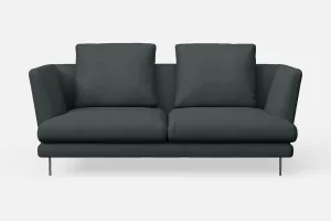 Faenza 2 Seater Sofa Slate Leather