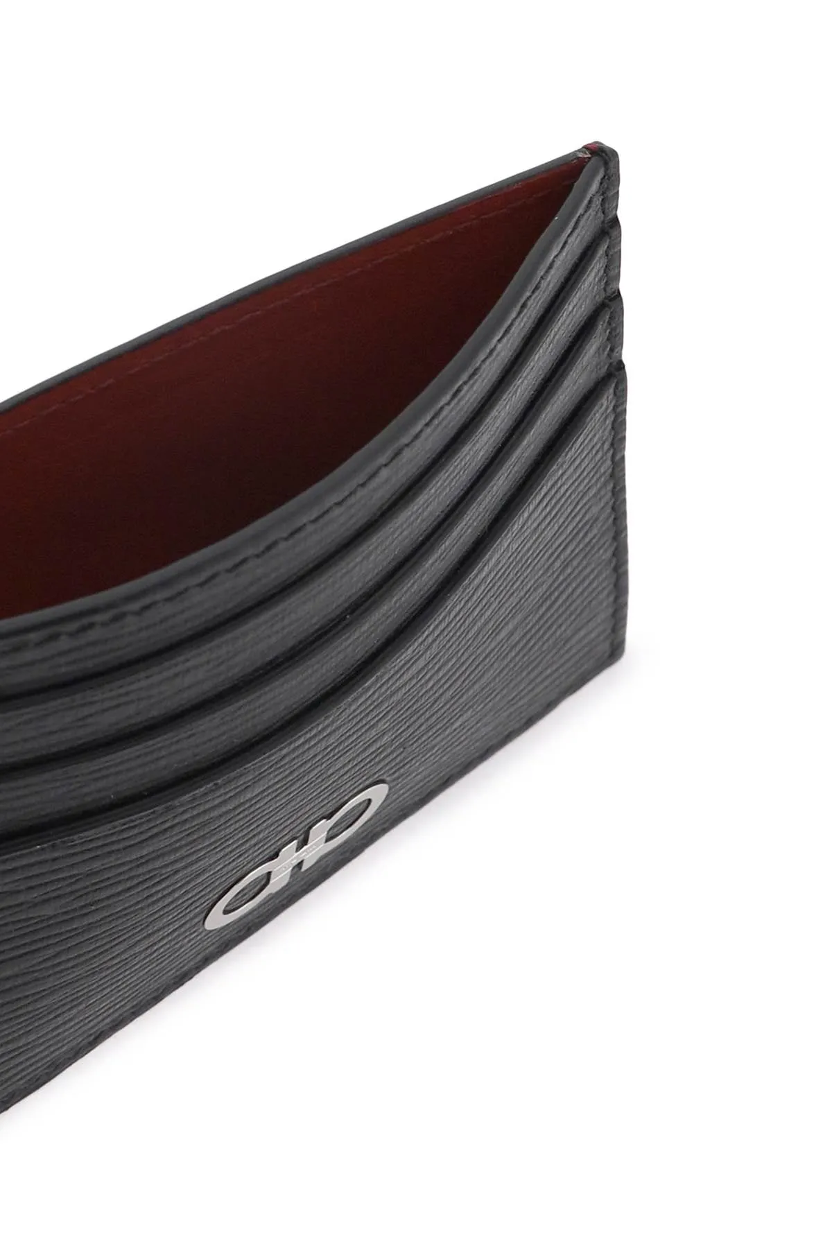 gancini leather cardholder