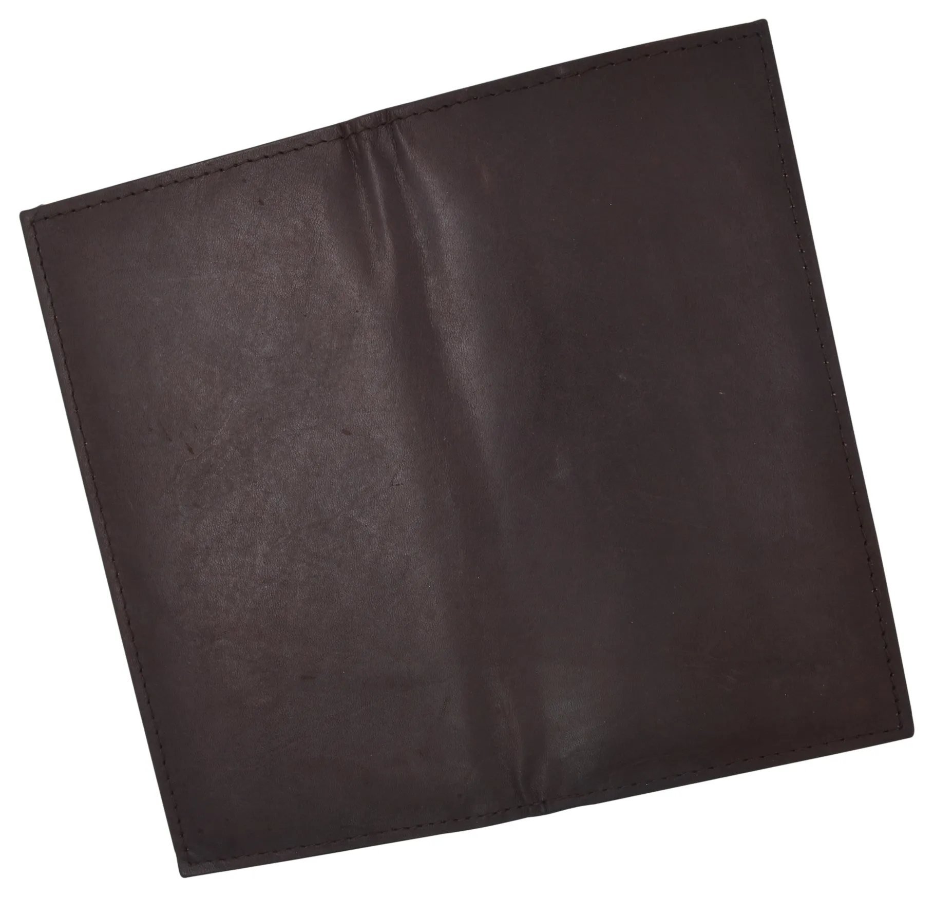 Genuine Leather Checkbook Cover Register Holder Slim Wallet for Men & Women