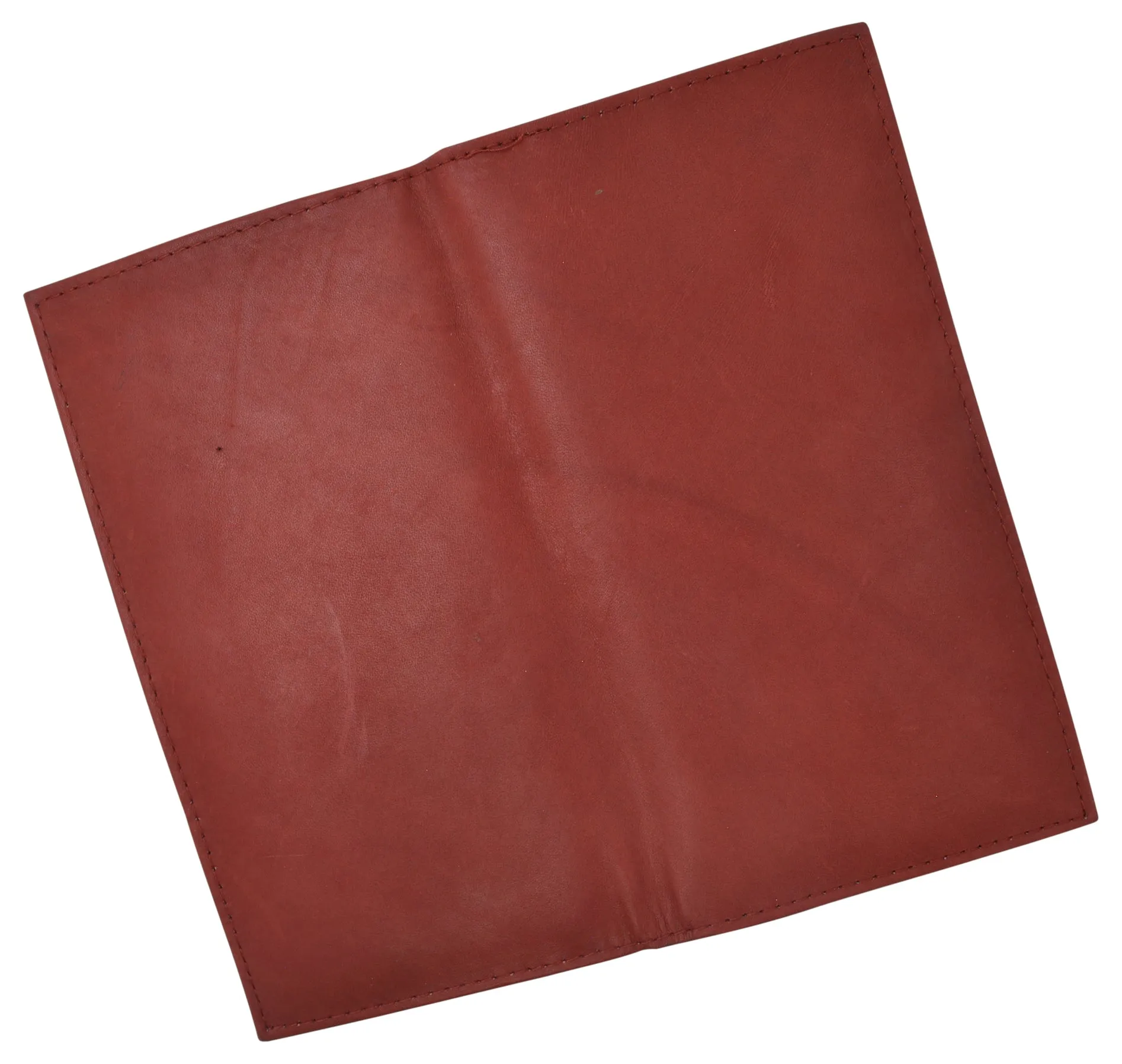 Genuine Leather Checkbook Cover Register Holder Slim Wallet for Men & Women