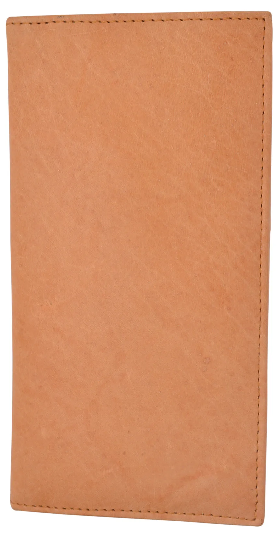 Genuine Leather Checkbook Cover Register Holder Slim Wallet for Men & Women