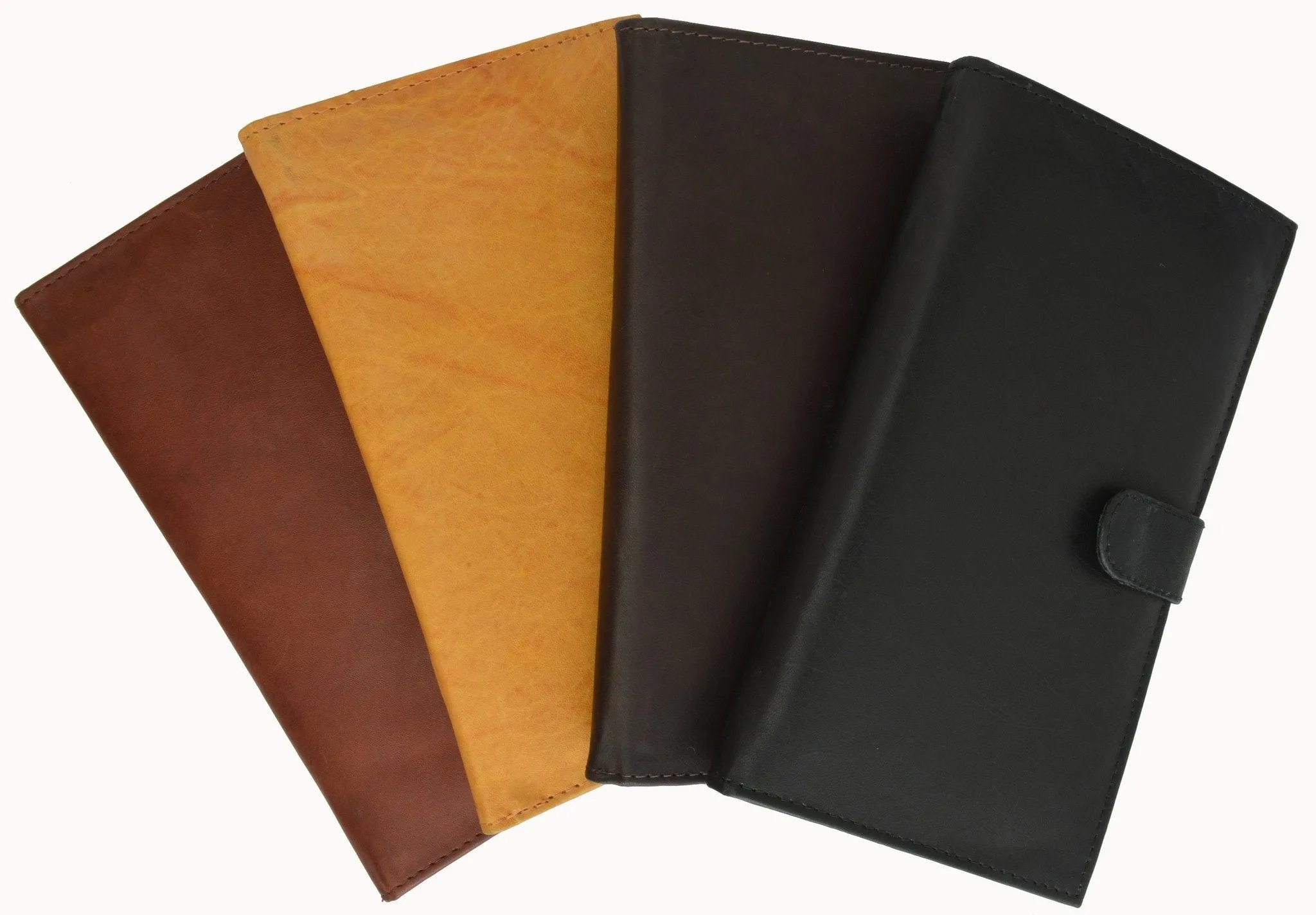 Genuine Leather Credit Card Holder Brown
