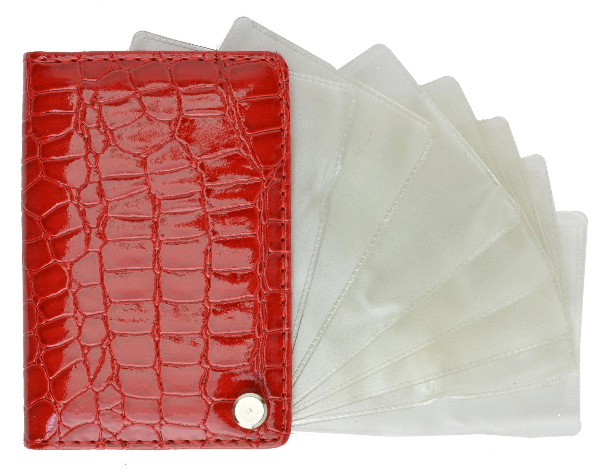 Genuine Leather Flip out Credit Card Holder