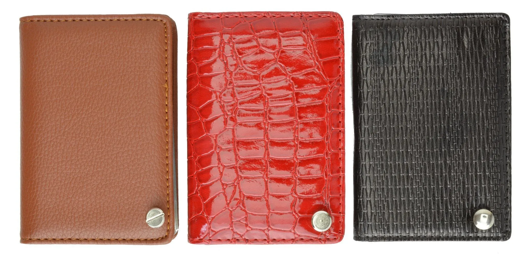 Genuine Leather Flip out Credit Card Holder