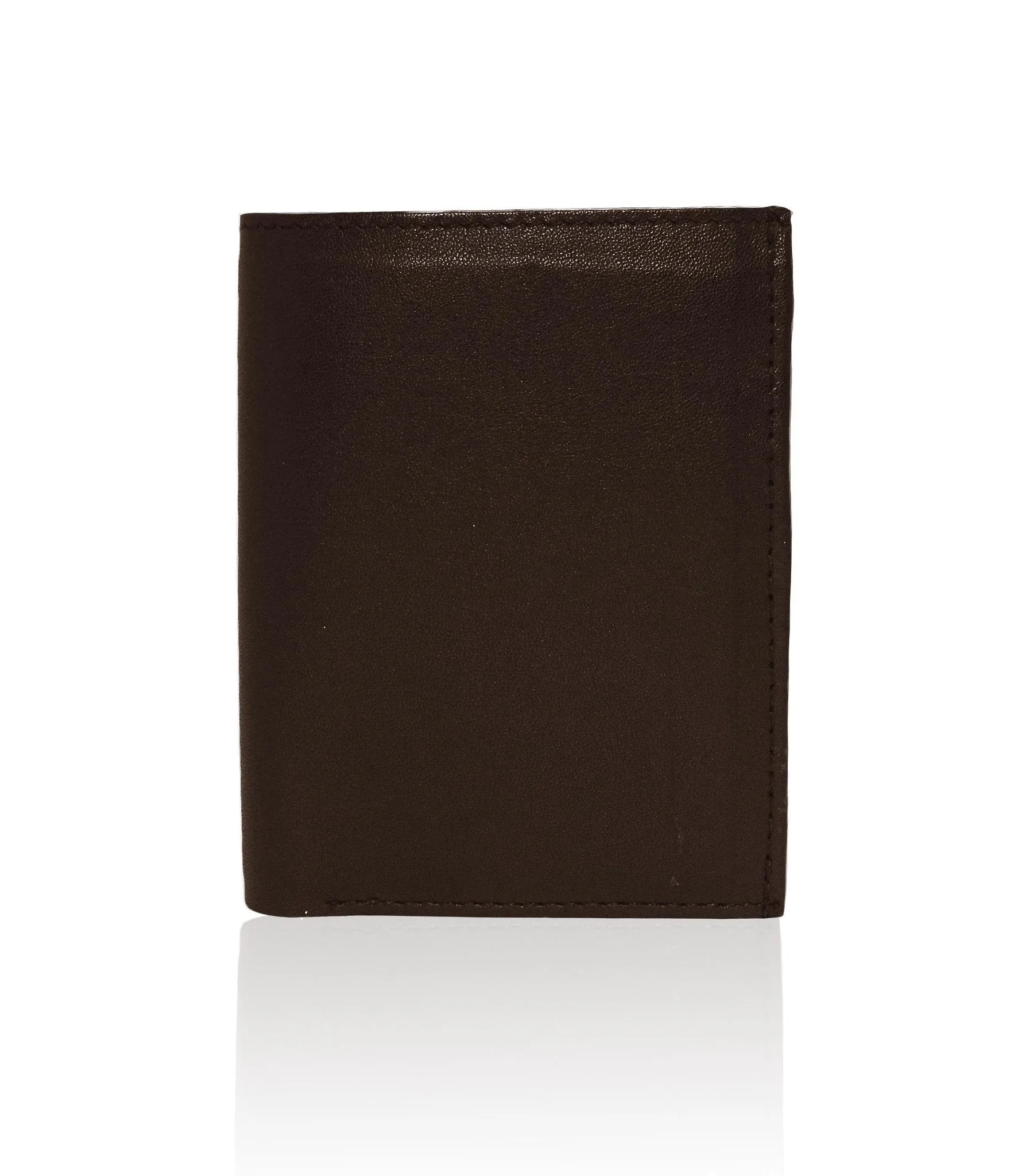 Genuine RFID-Blocking Men's Extra Capacity Leather Wallet - Black