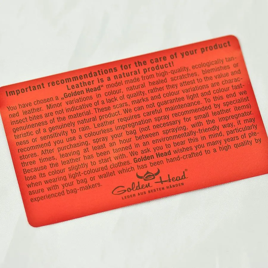 Golden Head Colorado Leather Business Card Case