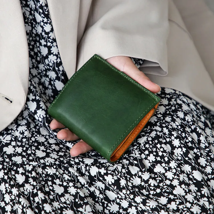 Green Womens Wallet Leather Cute Womens Wallet