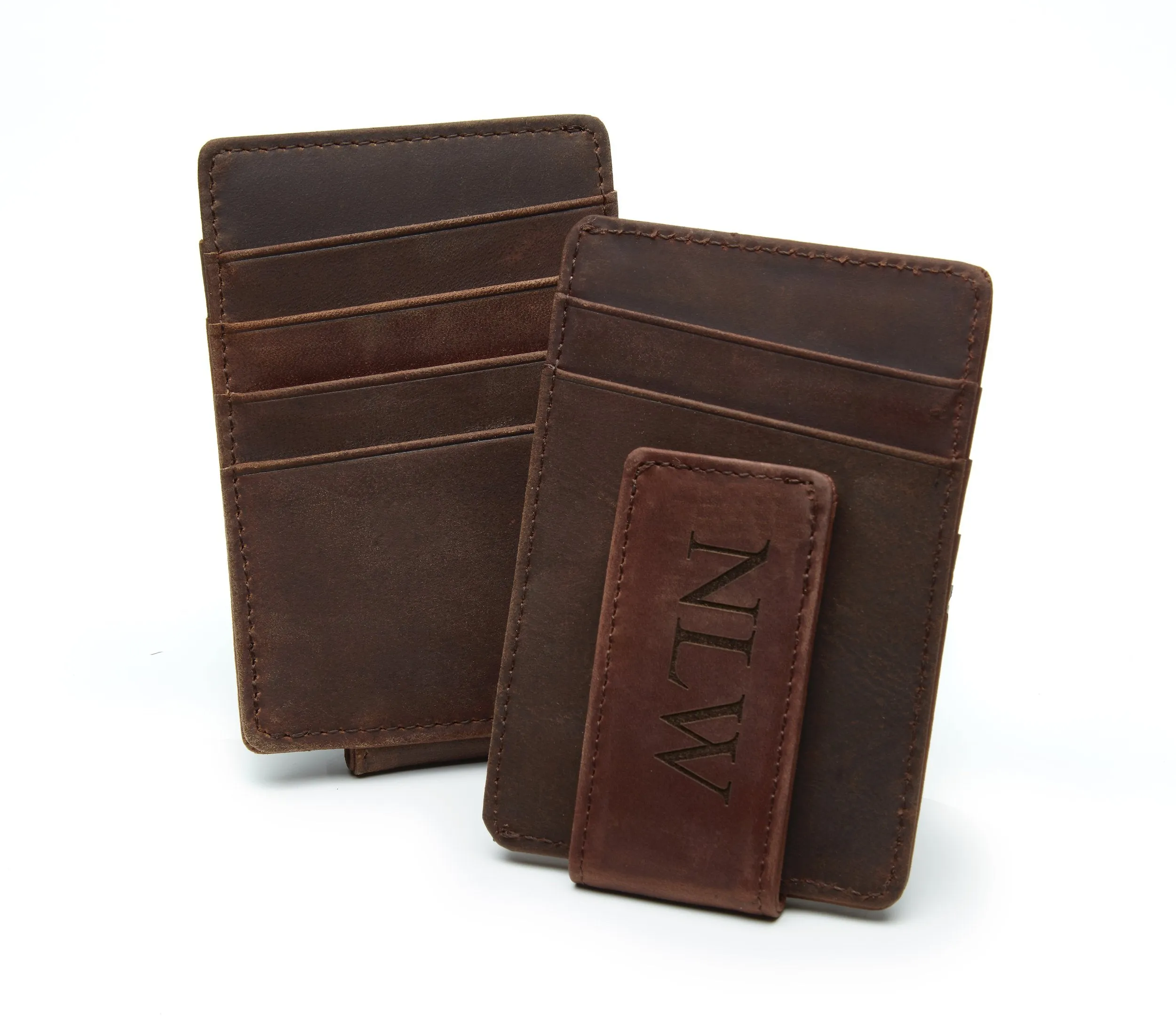 Groomsmen Set - Personalized Leather Money Clip's for Groomsmen