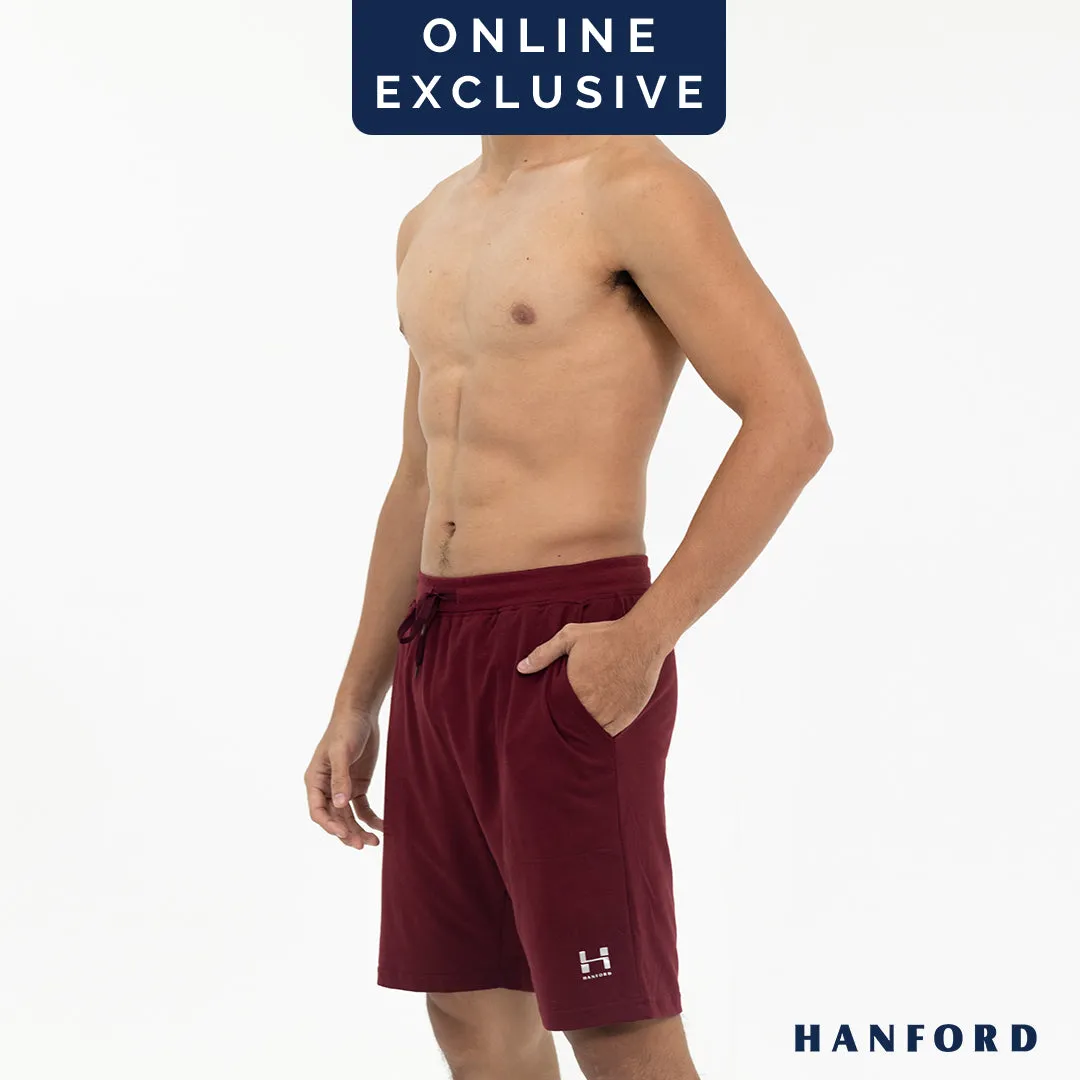 Hanford Men Sports Fitness Training Walking Drawstring with Pocket Jogger Shorts - Jaggs (Single Pack)