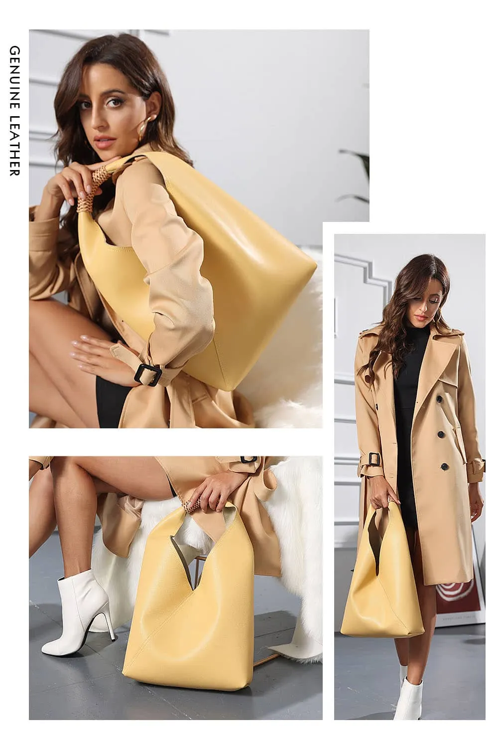 High-end underarm bag Large-capacity niche design tote bag