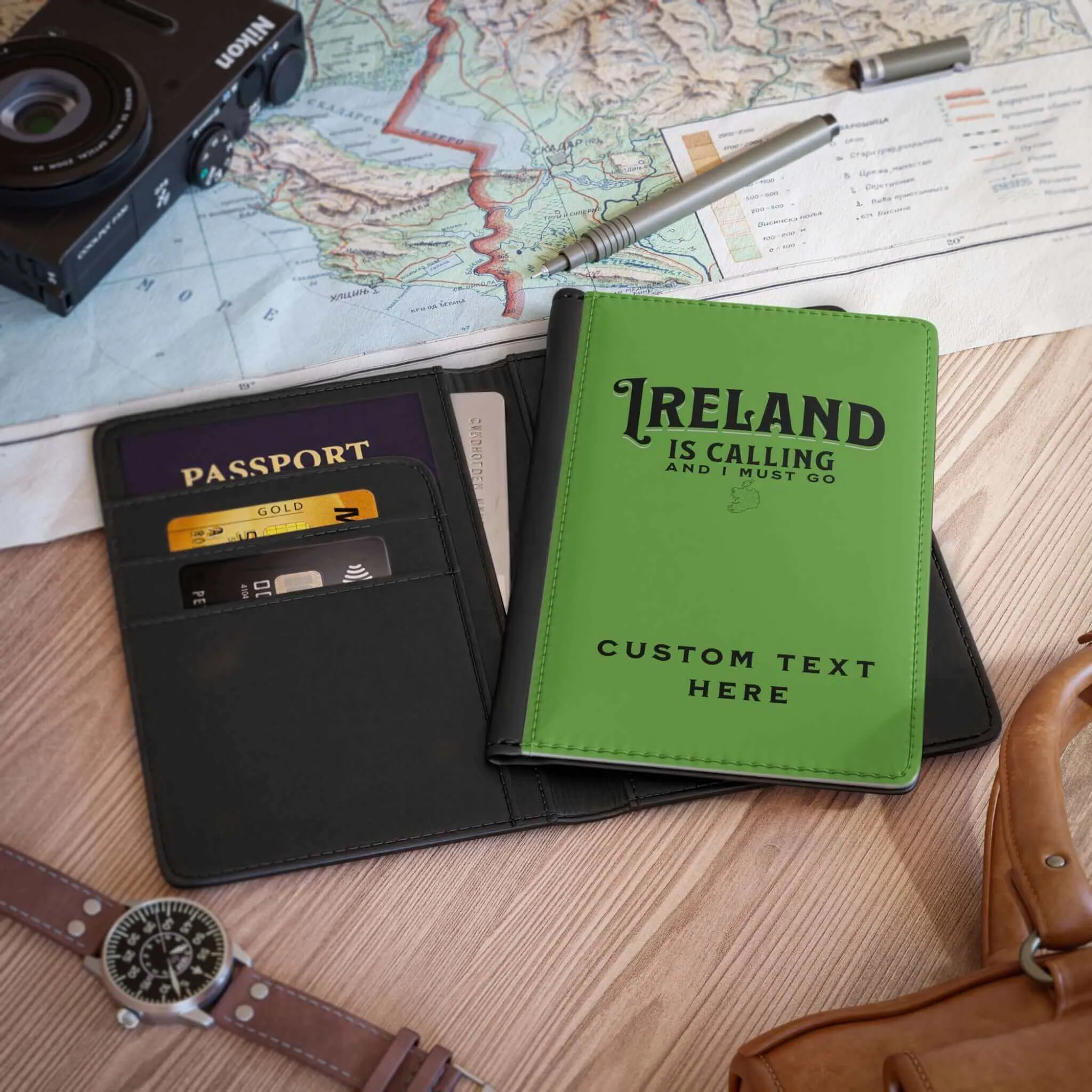 Ireland Passport Cover; Customize