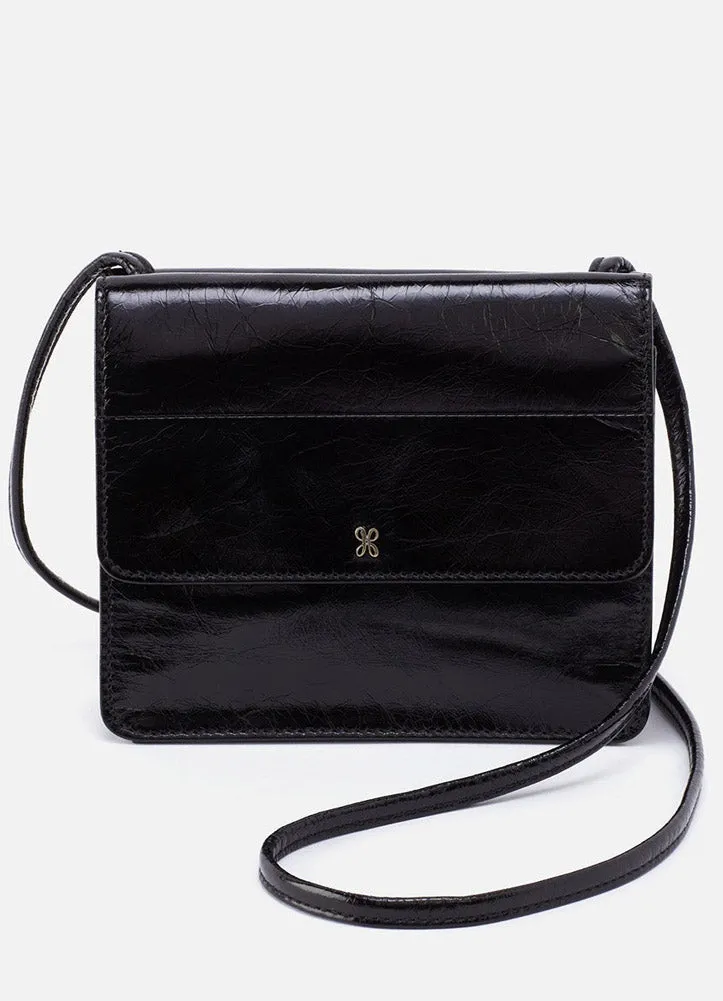Jill Wallet Crossbody in Black by Hobo