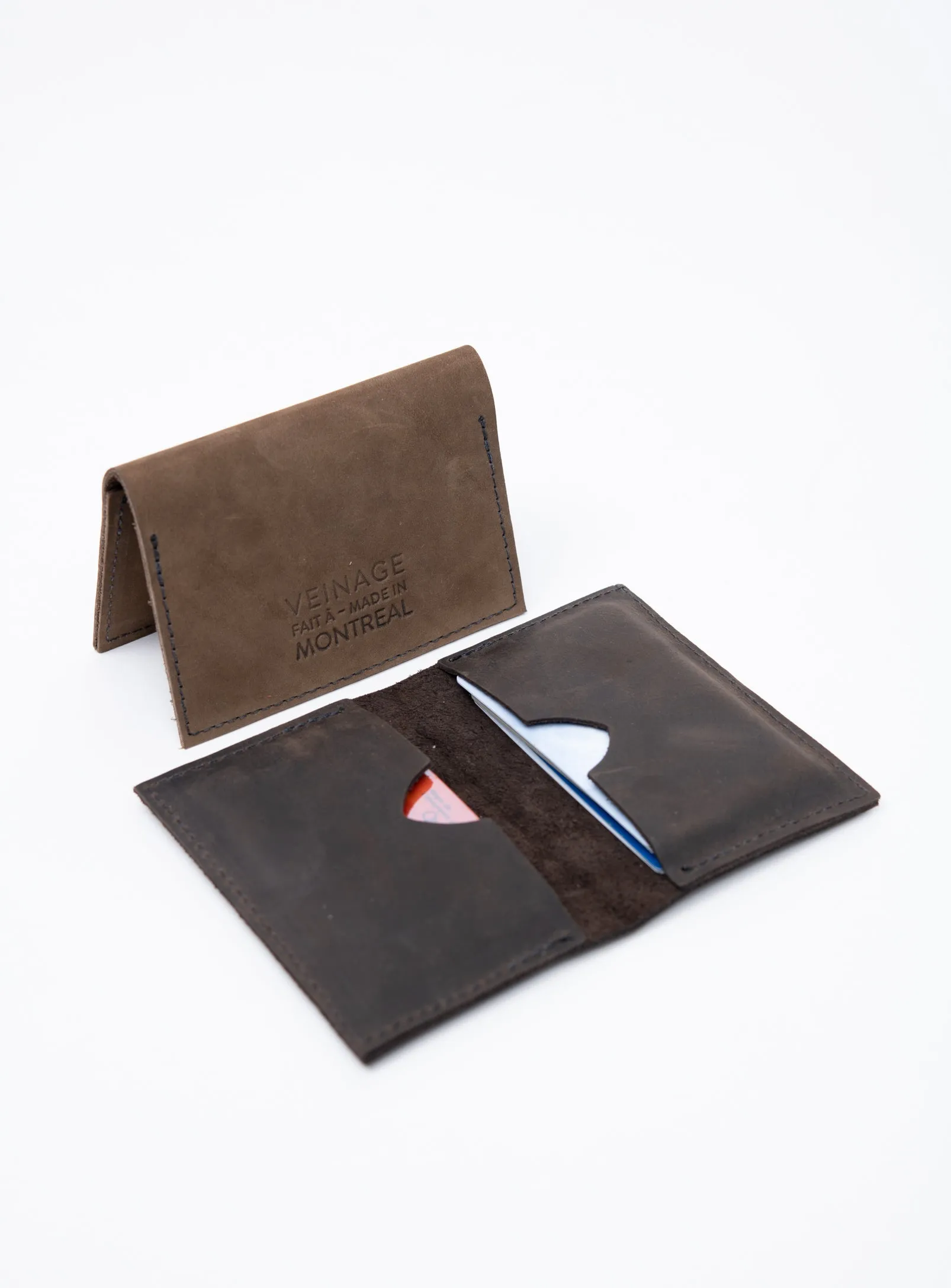Leather bifold cardholders ROME model