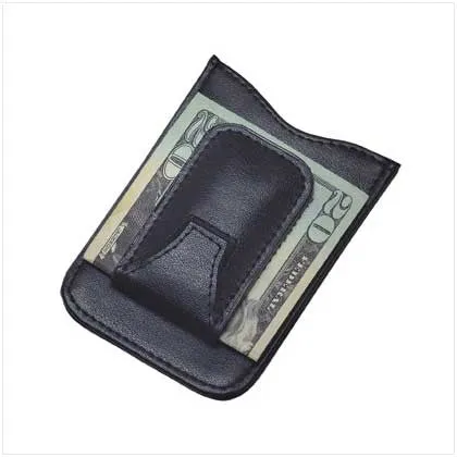 Leather Money Clip Wallet
