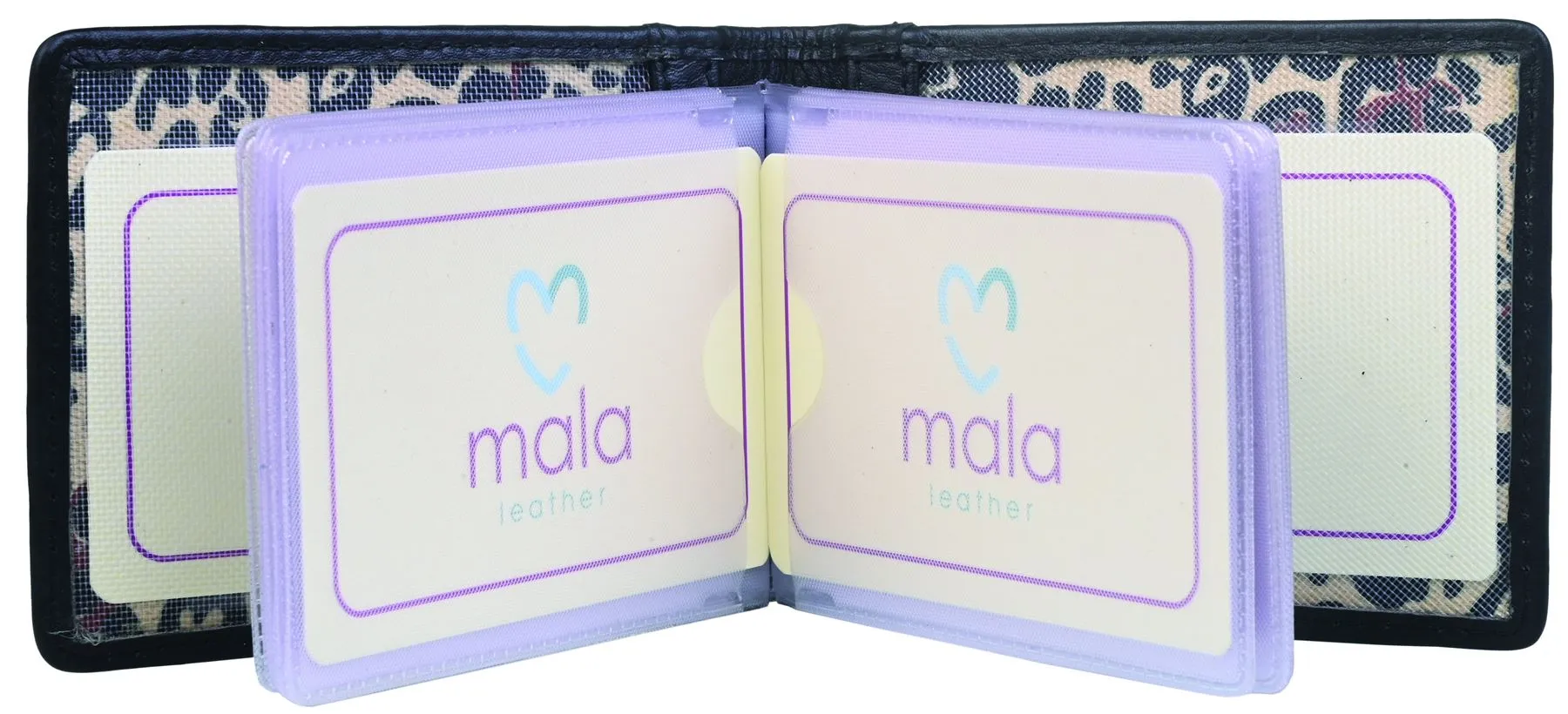 Mala Leather Matrah Collection Leather Animal Print ID/Card Holer 672_90