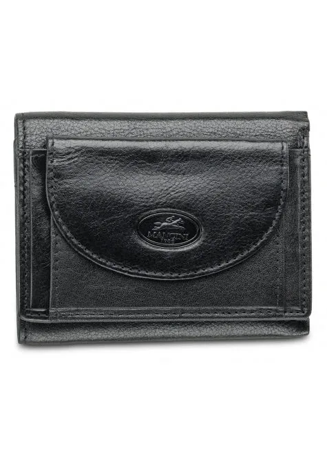 Mancini Leather Men's Wallet with Trifold Wing RFID