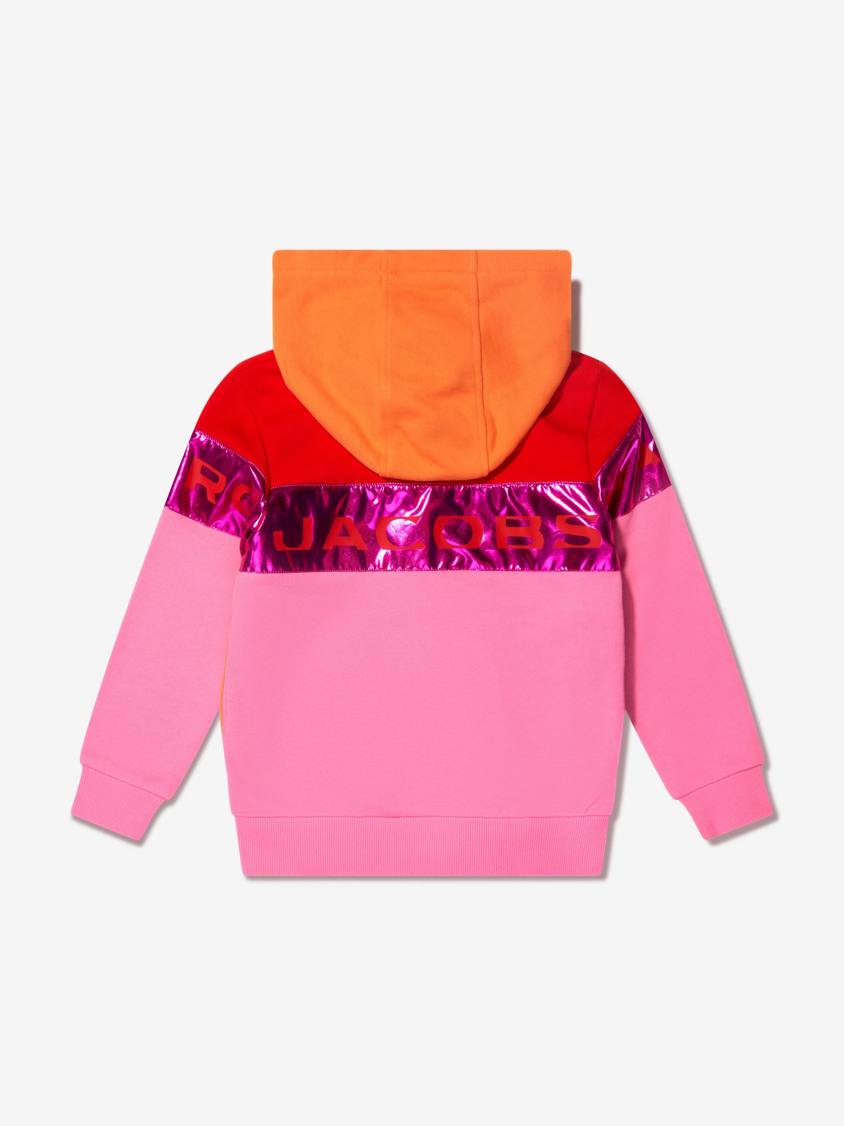 MARC JACOBS Girls Logo Zip Up Top in Pink