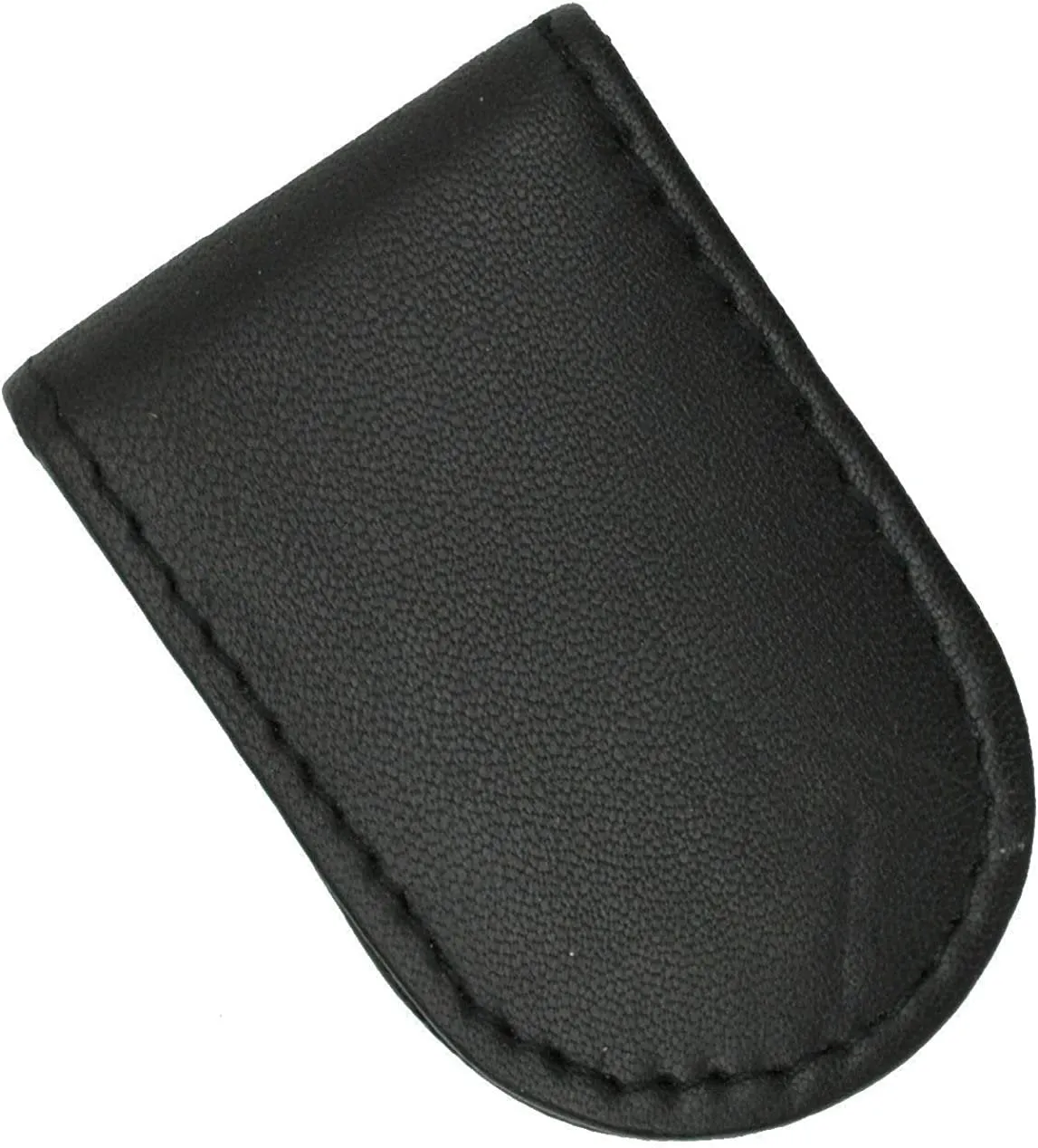 Marshal Wallet Genuine Leather Black Strong Magnetic Money Clip