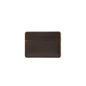 Matte Brown Men's Slim Leather Wallet