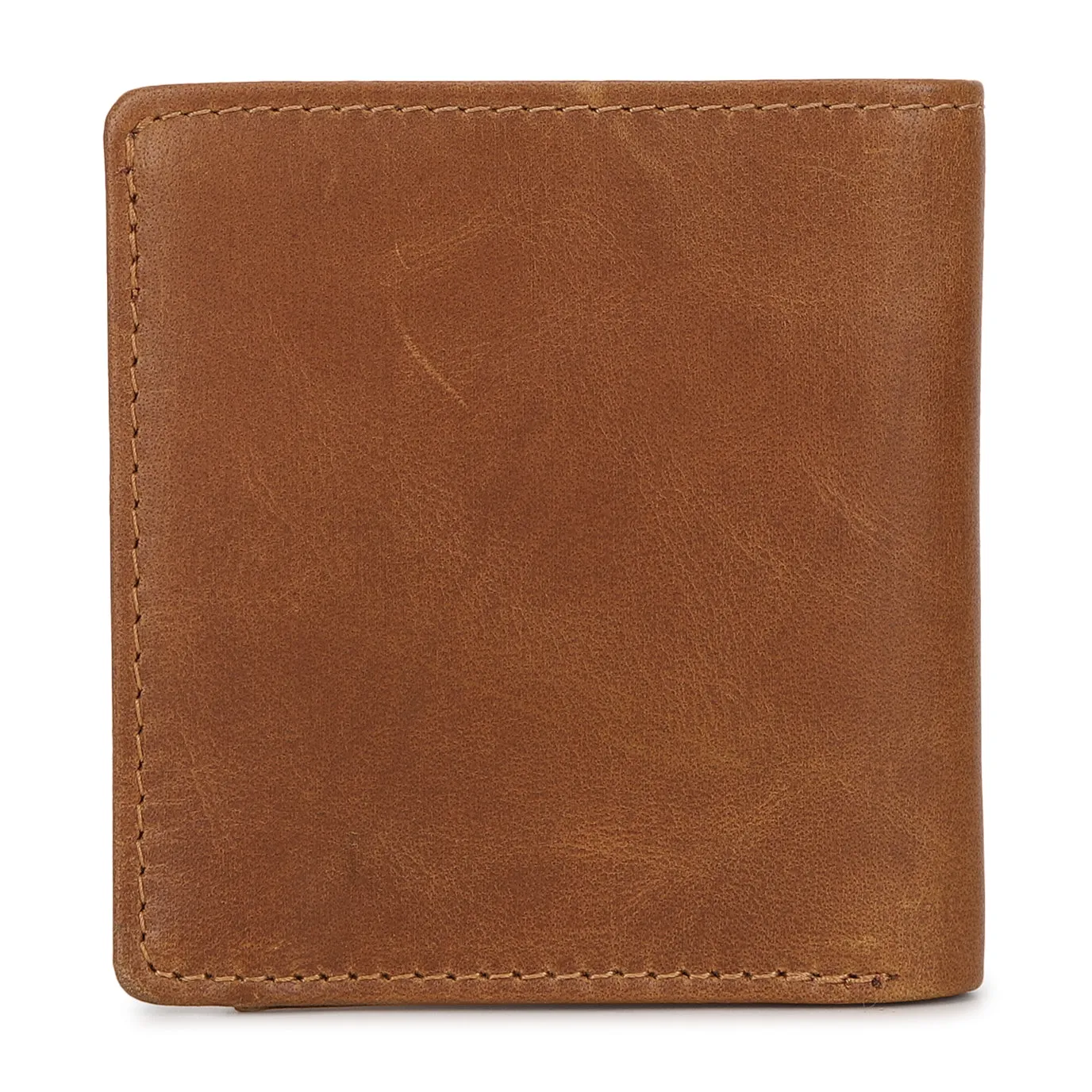 Men's Tan Brand Logo Bi-Fold Wallet