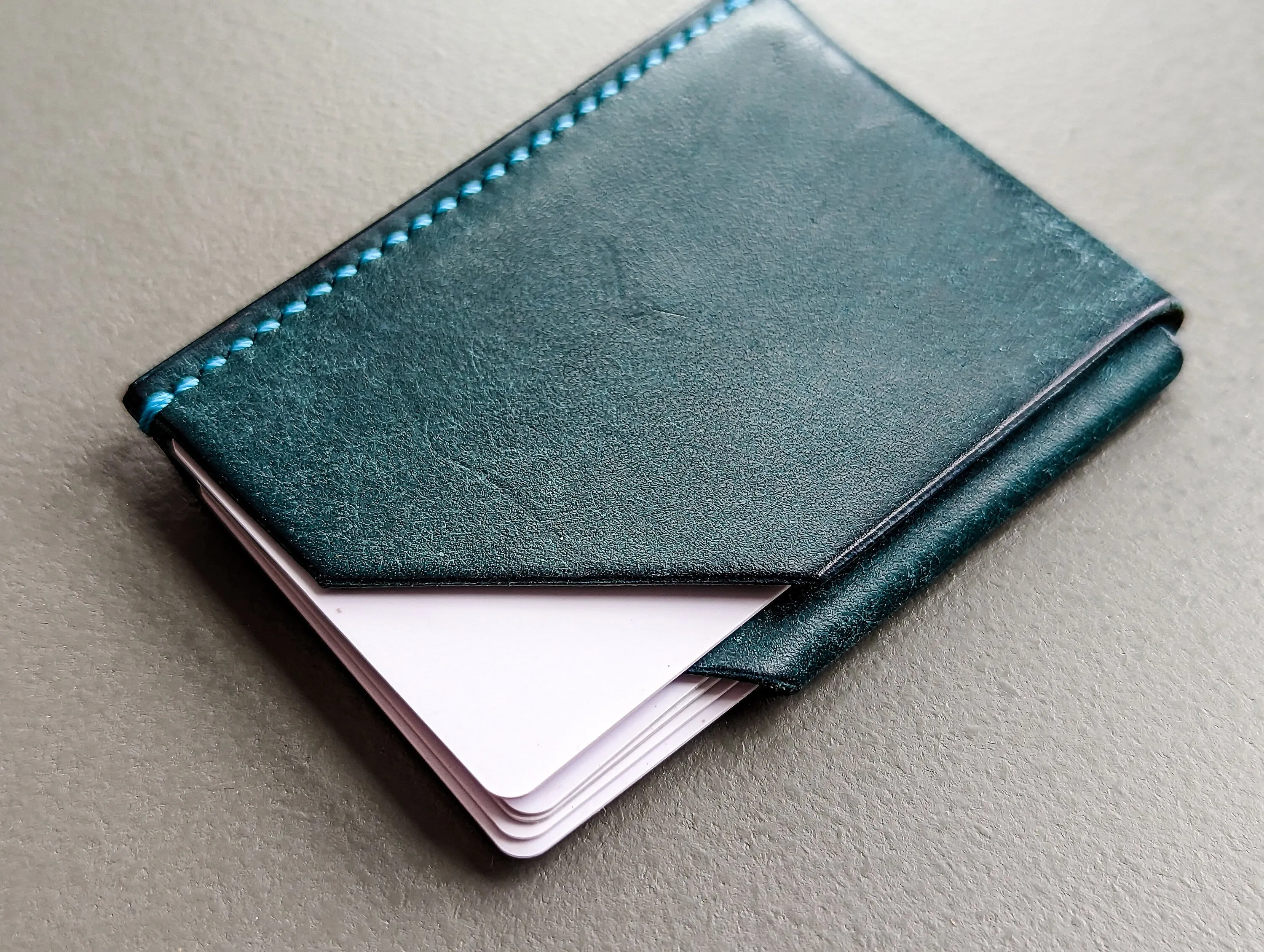 Micro Minimalist Ortensia Blue Pueblo card holder