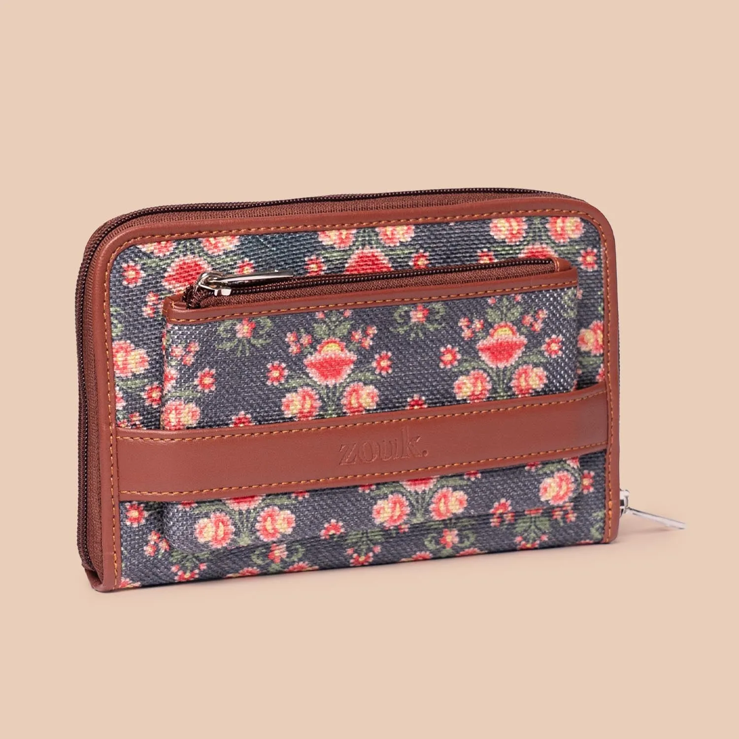 Mughal Garden Print Classic Zipper Wallet