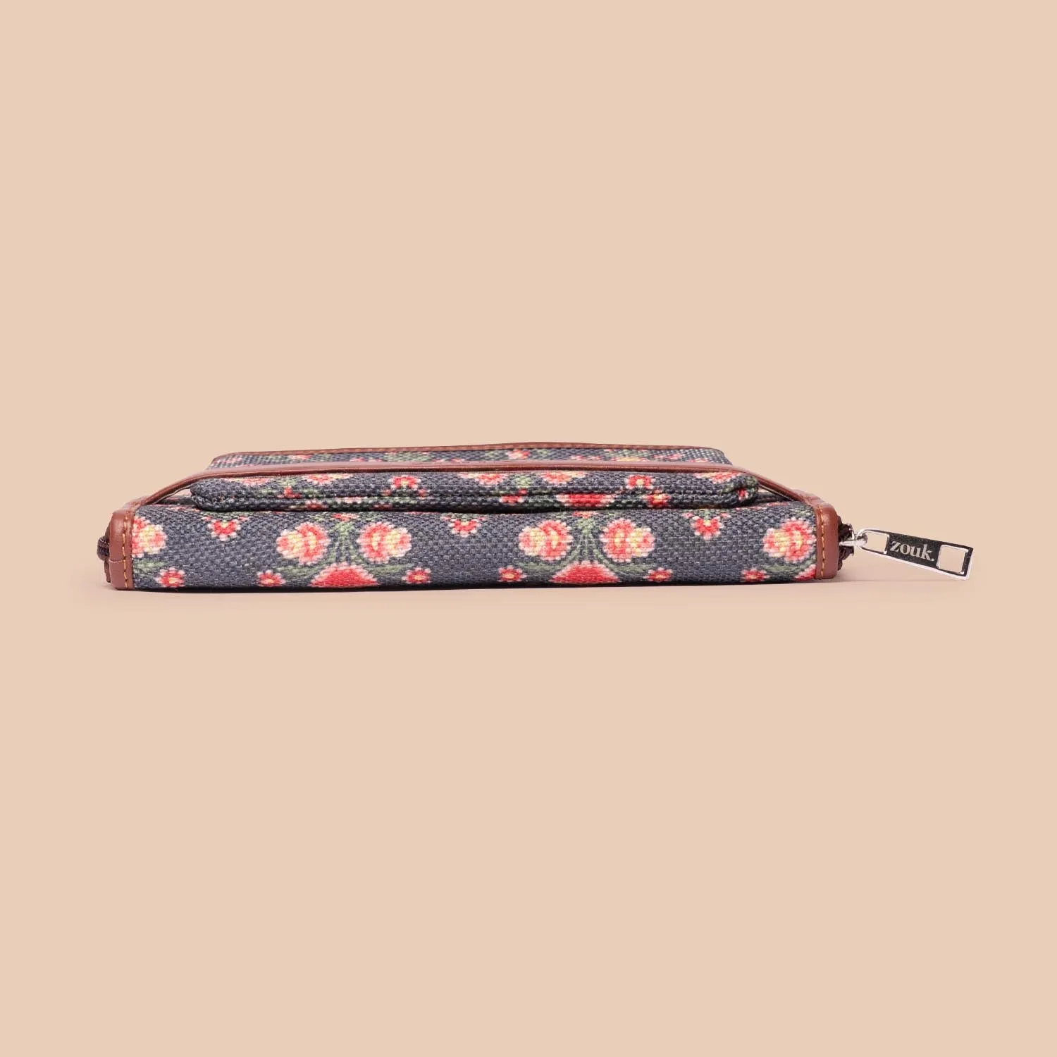 Mughal Garden Print Classic Zipper Wallet